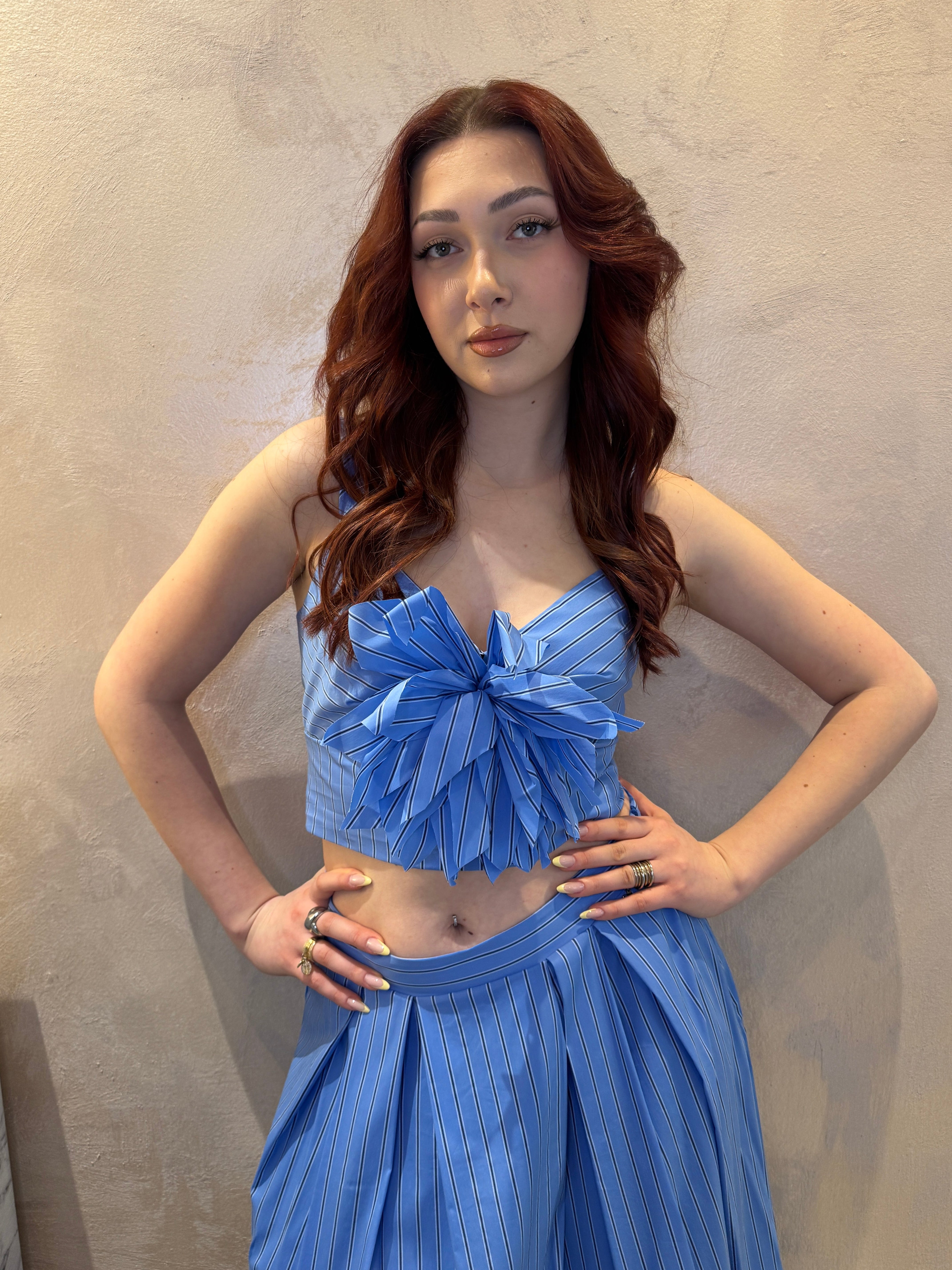 Top righe e spilla - Dixie