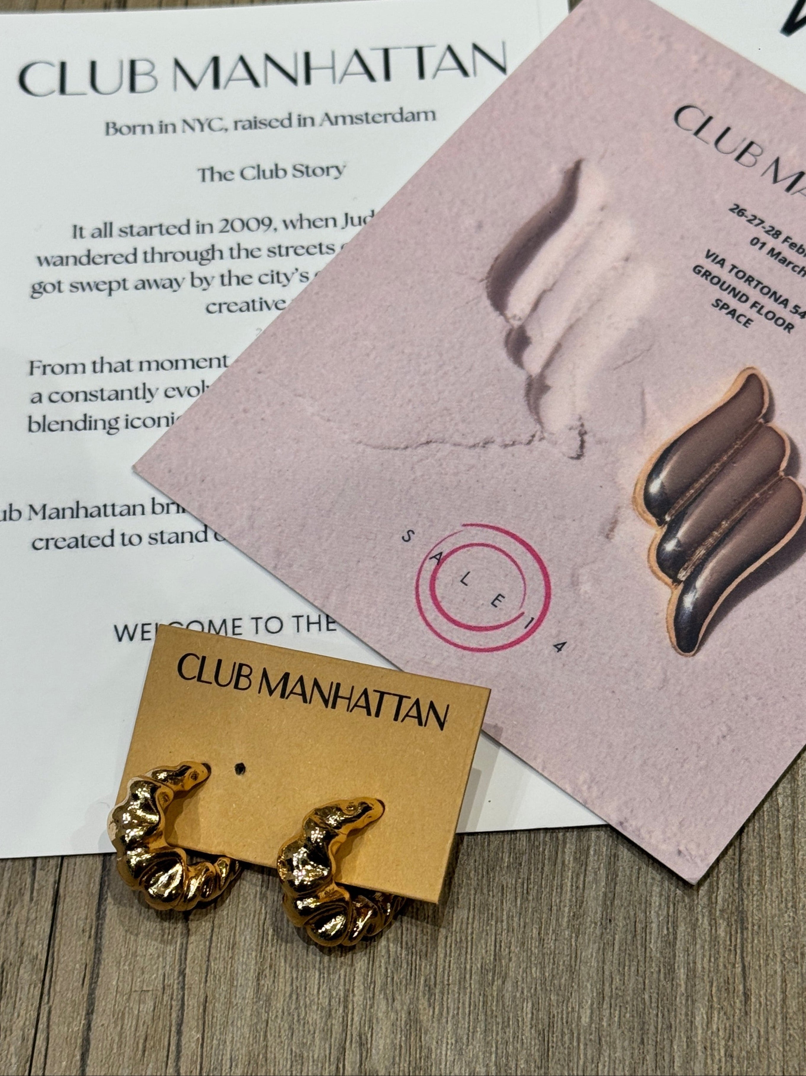 Orecchino "Croissant" - Club Manhattan