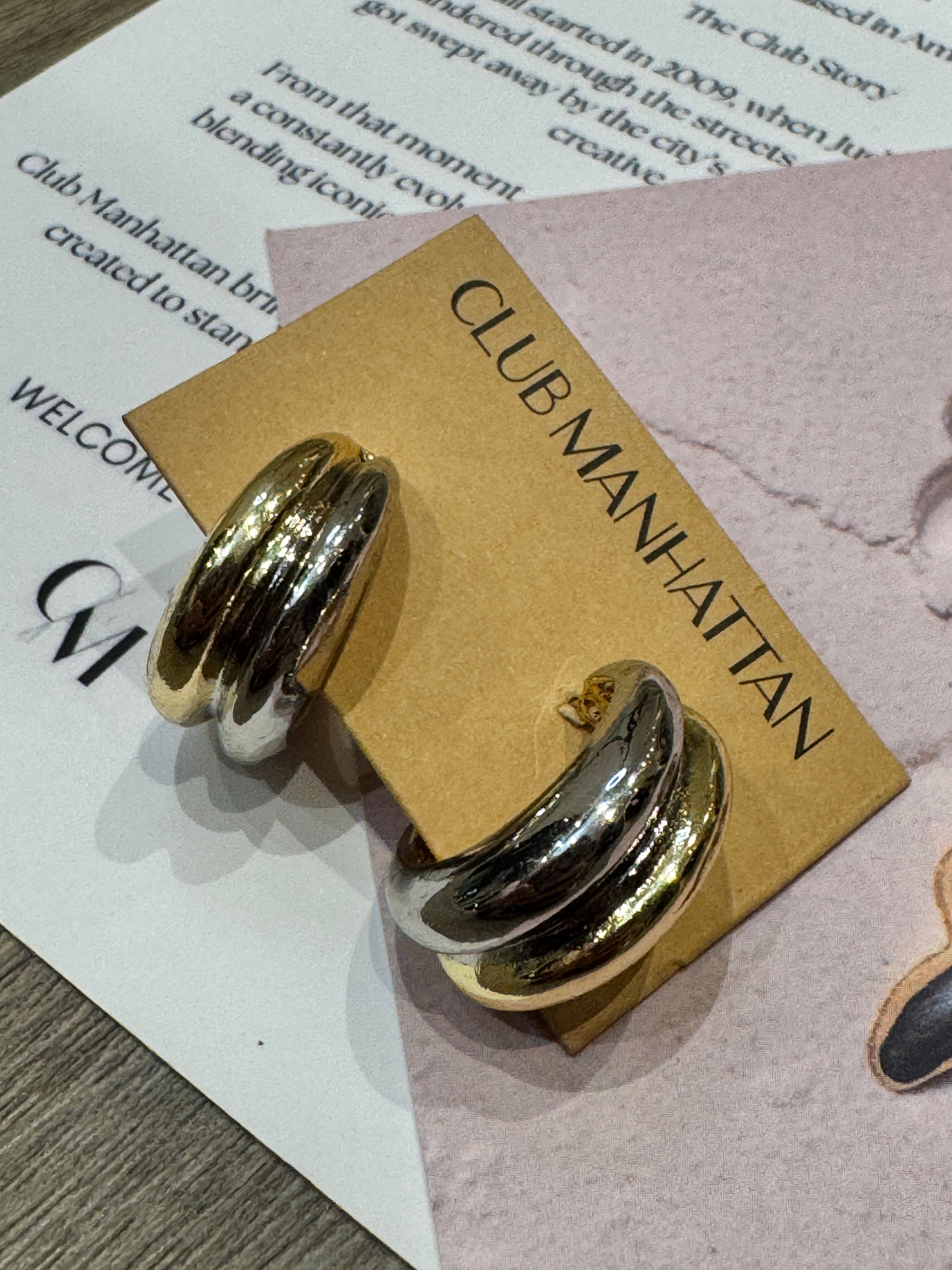 Orecchino "Stacked" - Club Manhattan