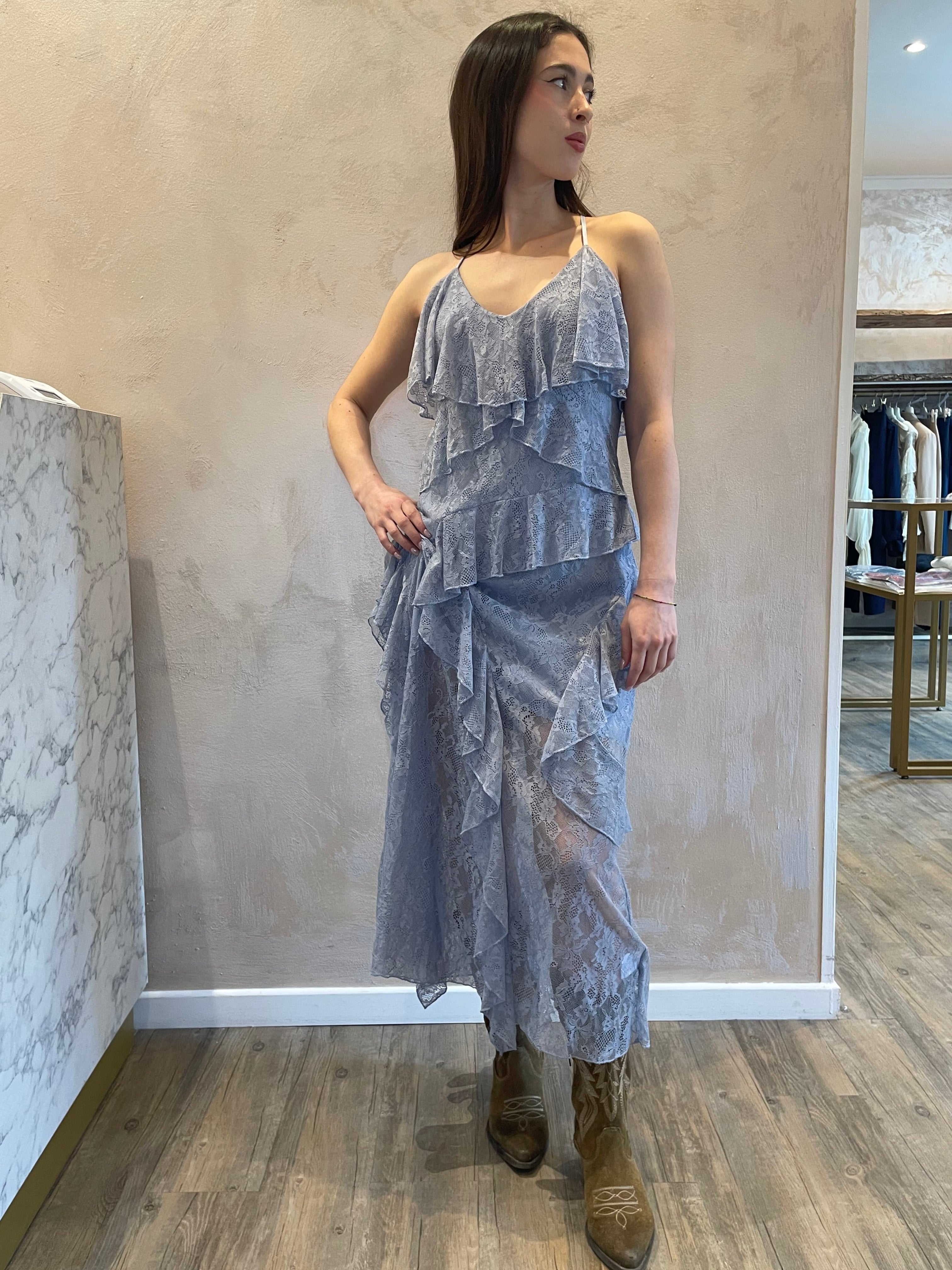 Abito pizzo azzurro - You Decide