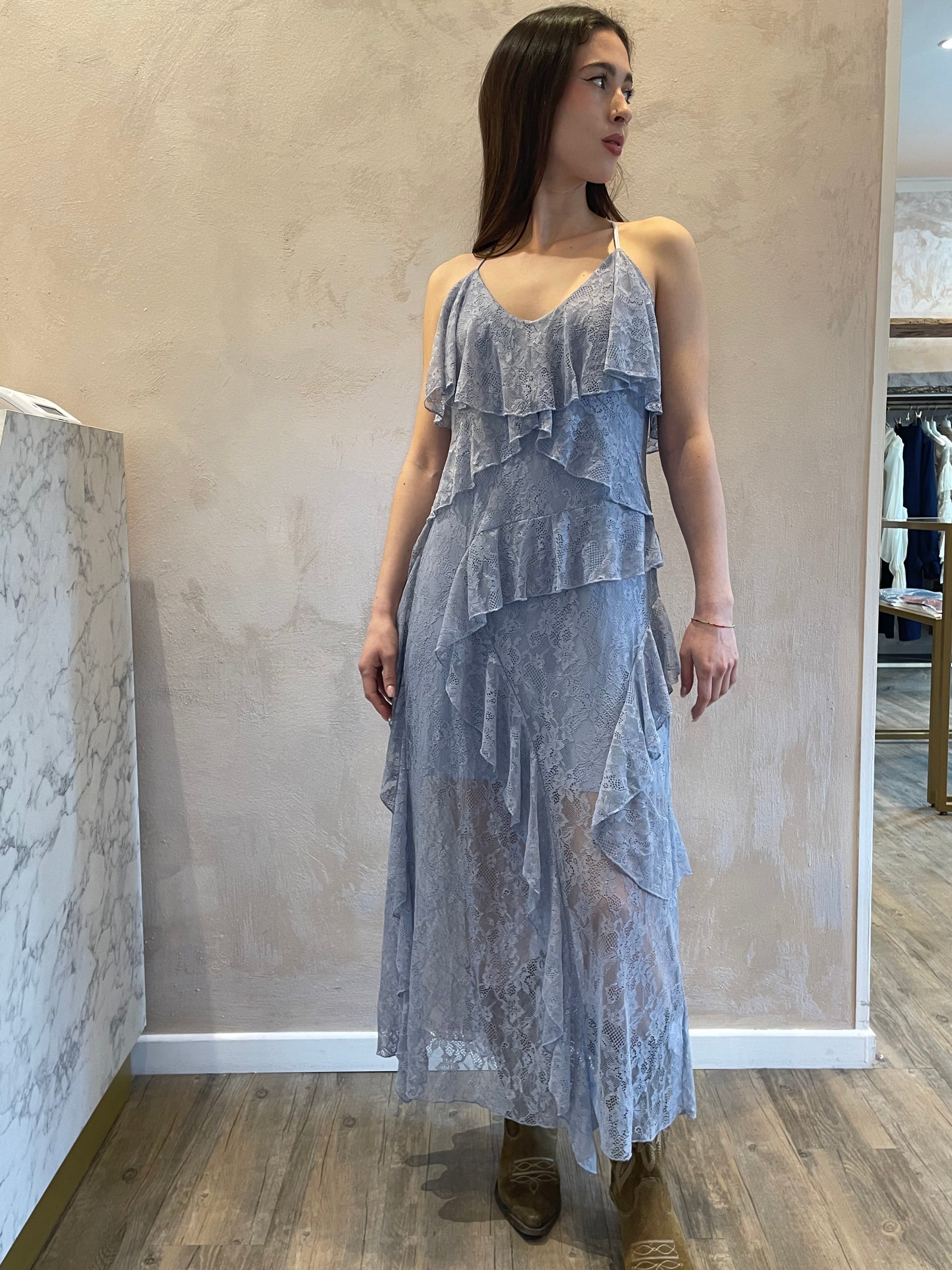 Abito pizzo azzurro - You Decide