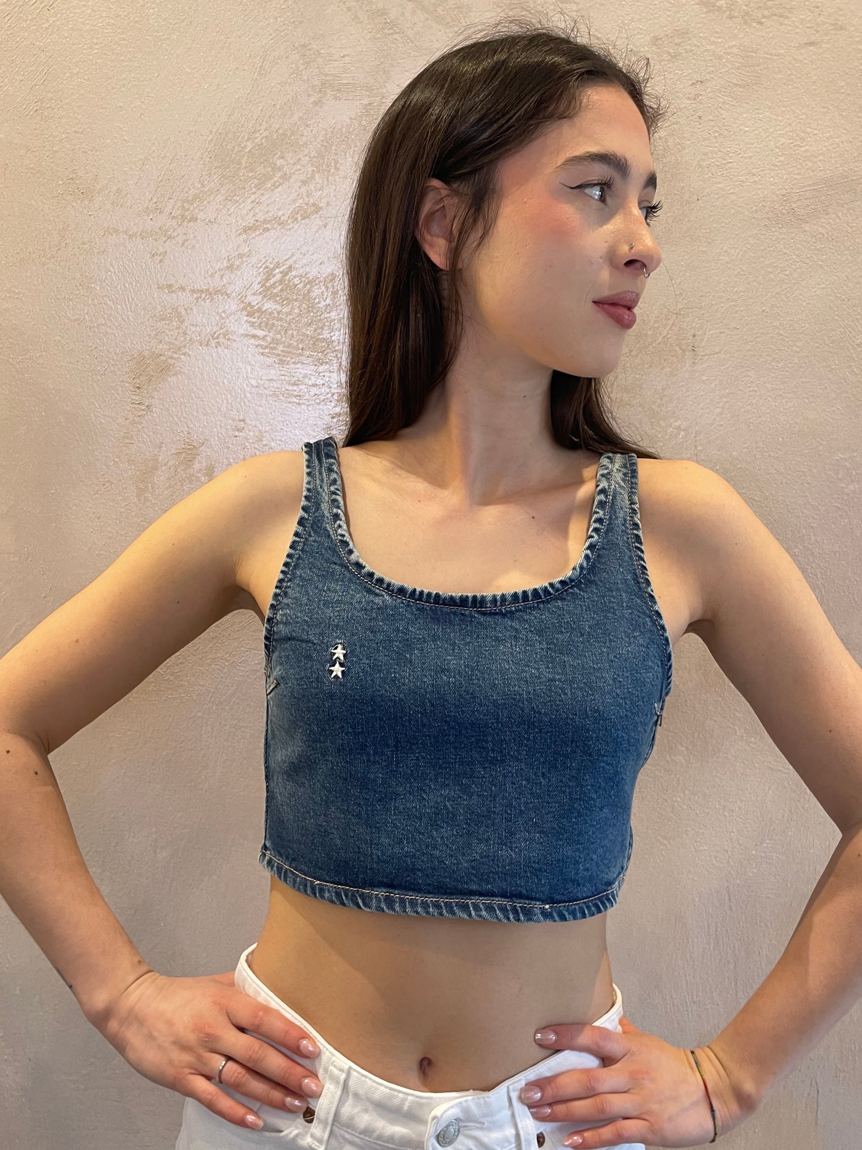 Top Bibi - Icon Denim