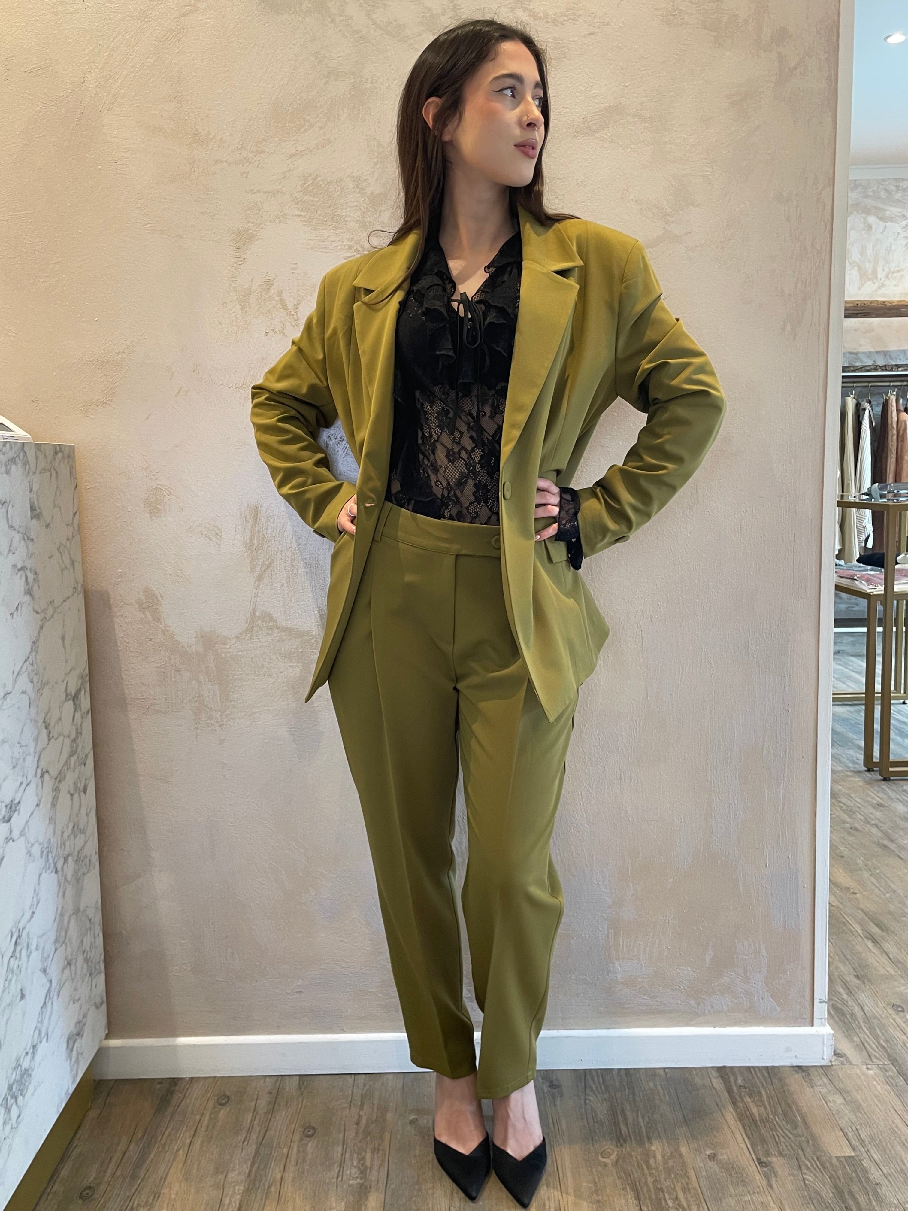 Pantaloni chinos olio - Saiph