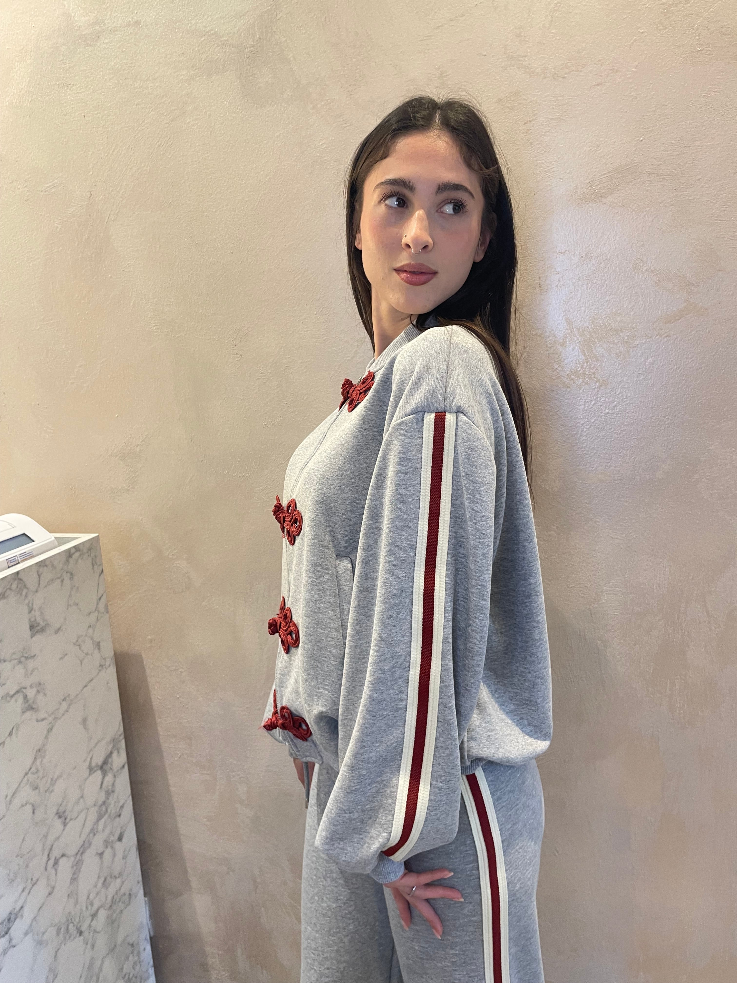 Felpa zip con oriental inspired - Vicolo