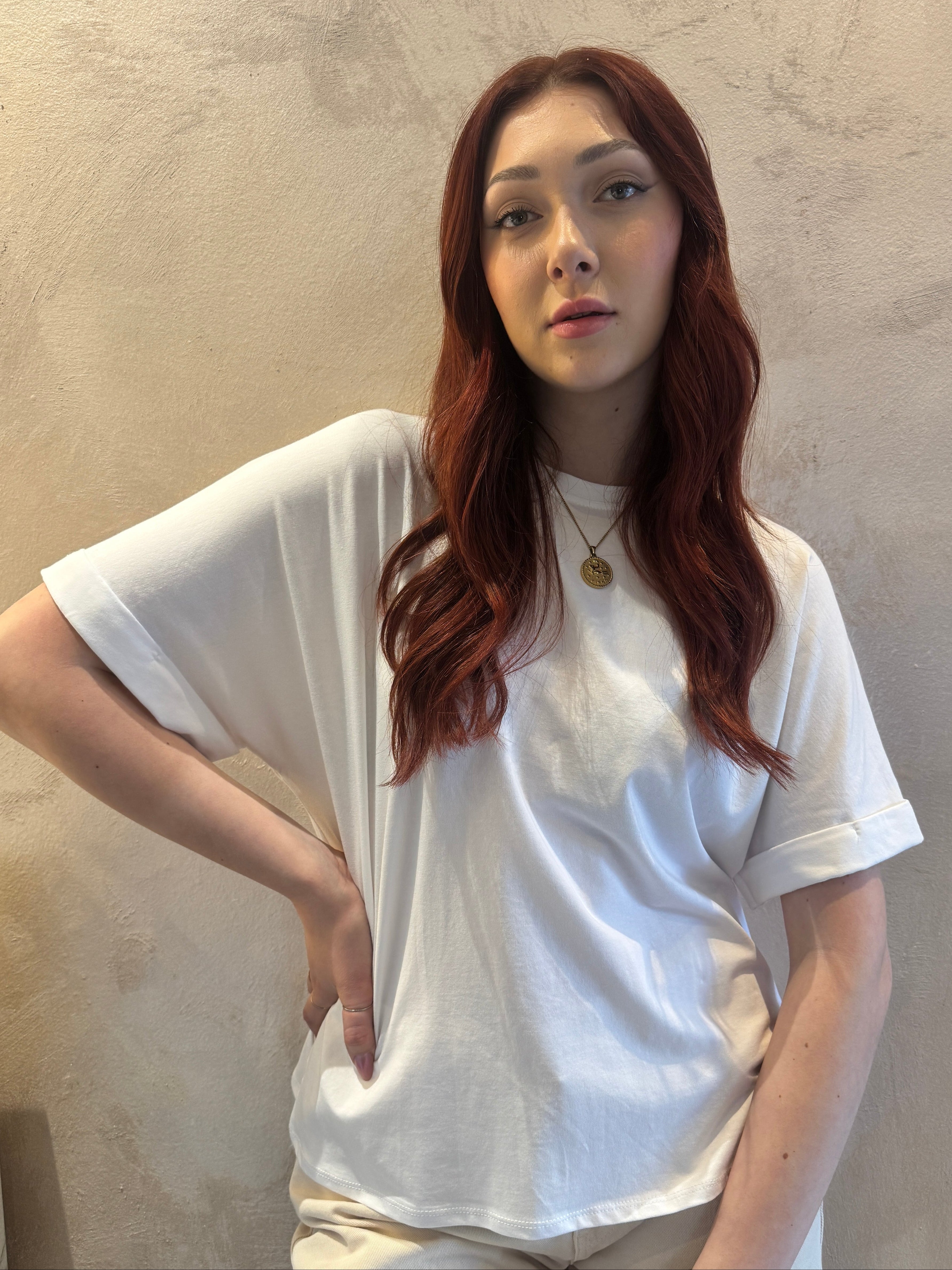 T-shirt bianco fit over - VYNEA